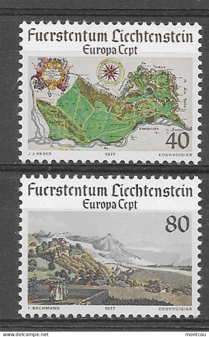 Liechtenstein 1977.  Europa Mi 667-68  (**) - 1977