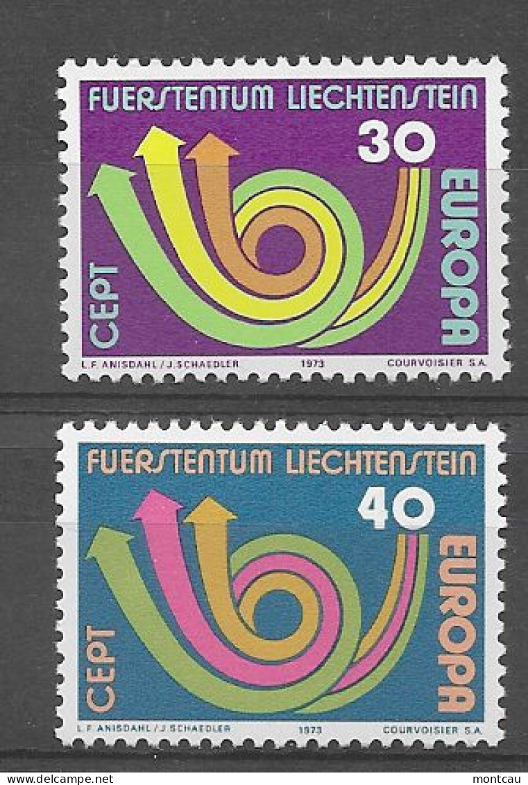 Liechtenstein 1973.  Europa Mi 579-80  (**) - 1973