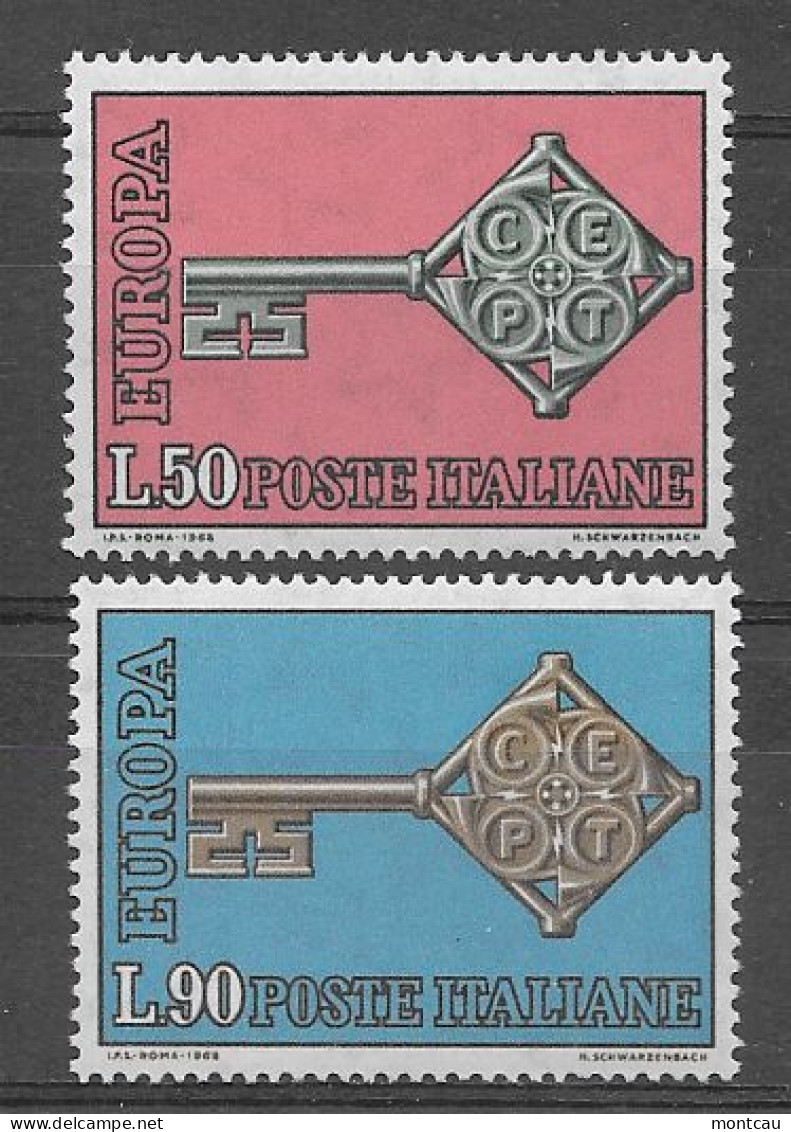 Italia 1968.  Europa Mi 1272-73  (**) - 1968