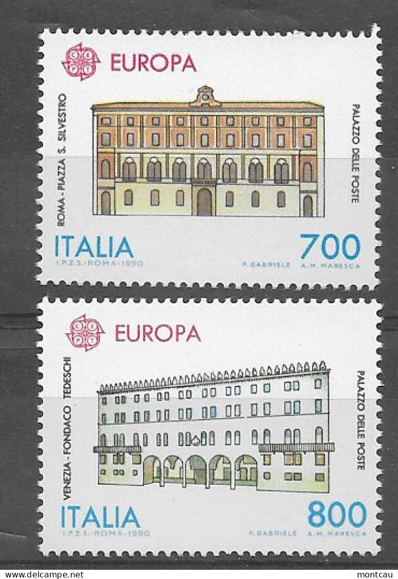 Italia 1990.  Europa Mi 2150-51  (**) - 1990