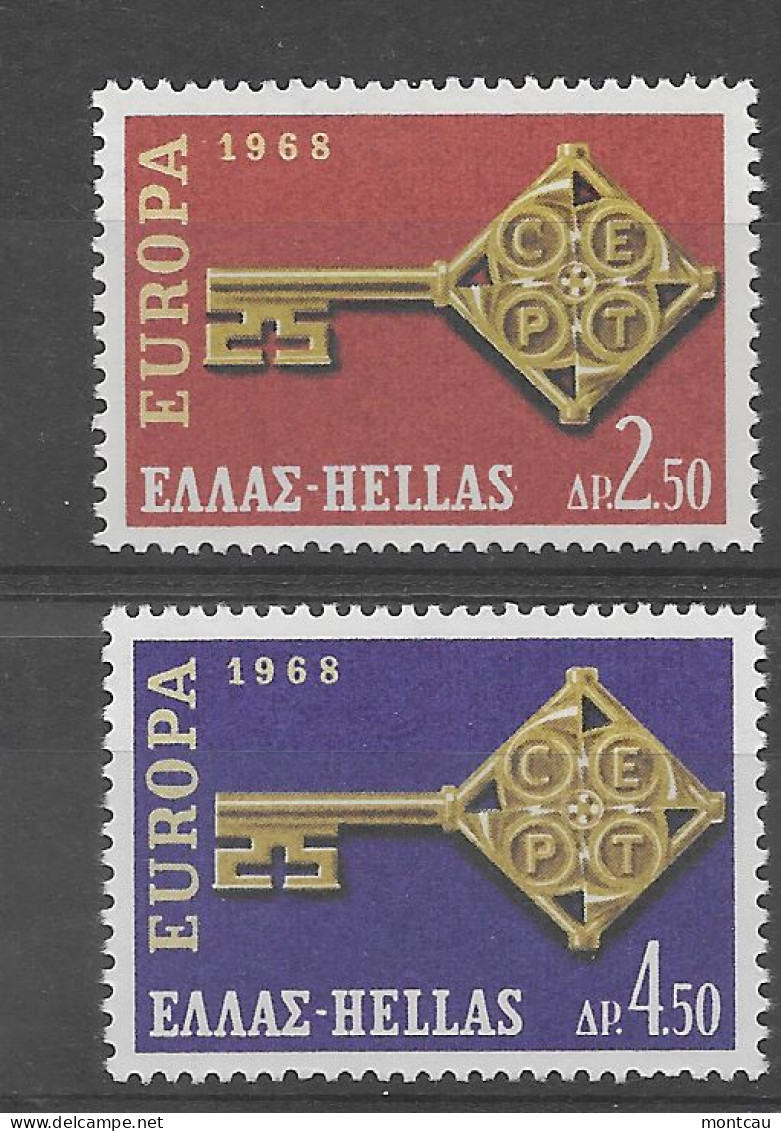 Grecia 1968.  Europa Mi 974-75  (**) - 1968