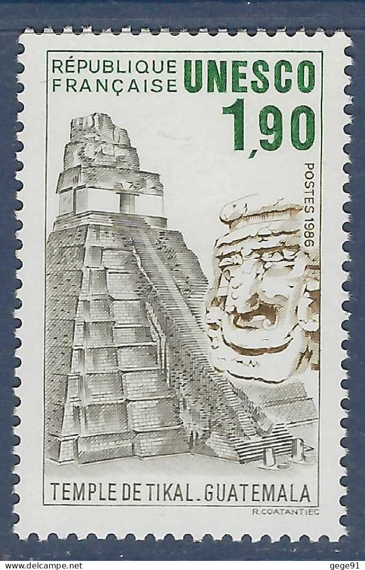 YT 91 - UNESCO - Temple De Tikal - Guatemala - Monumenten