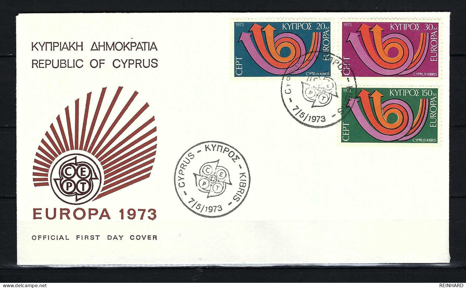 ZYPERN FDC Mit Komplettsatz Der Europamarken 1973 - Siehe Bild - Covers & Documents