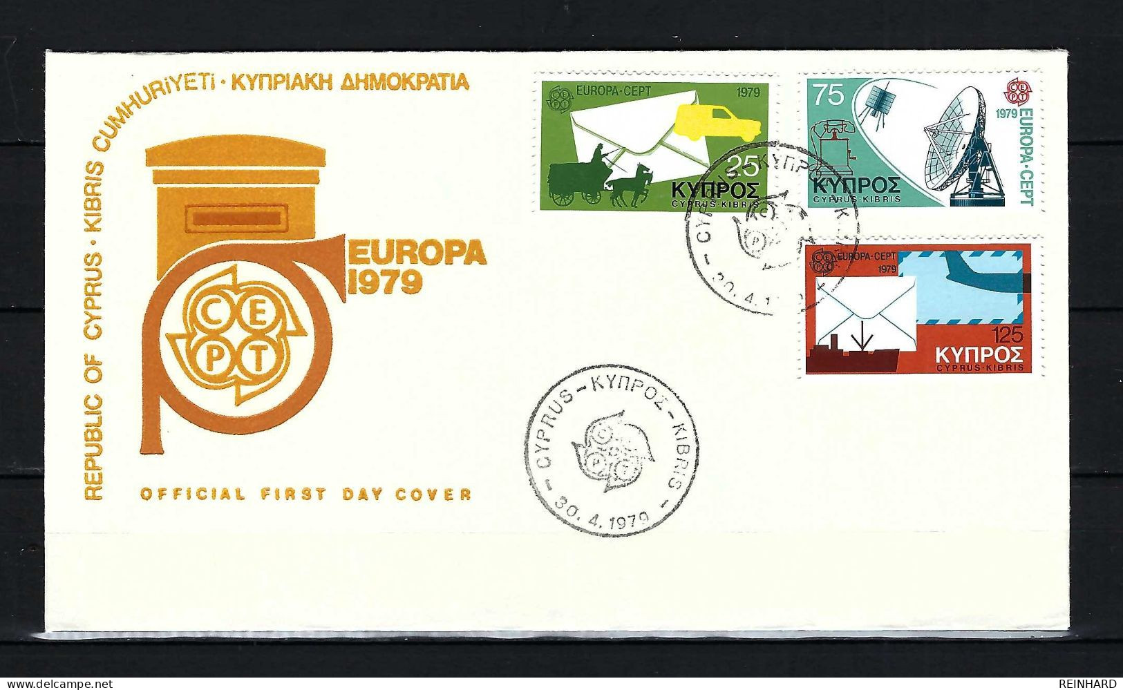 ZYPERN FDC Mit Komplettsatz Der Europamarken 1979 - Siehe Bild - Cartas