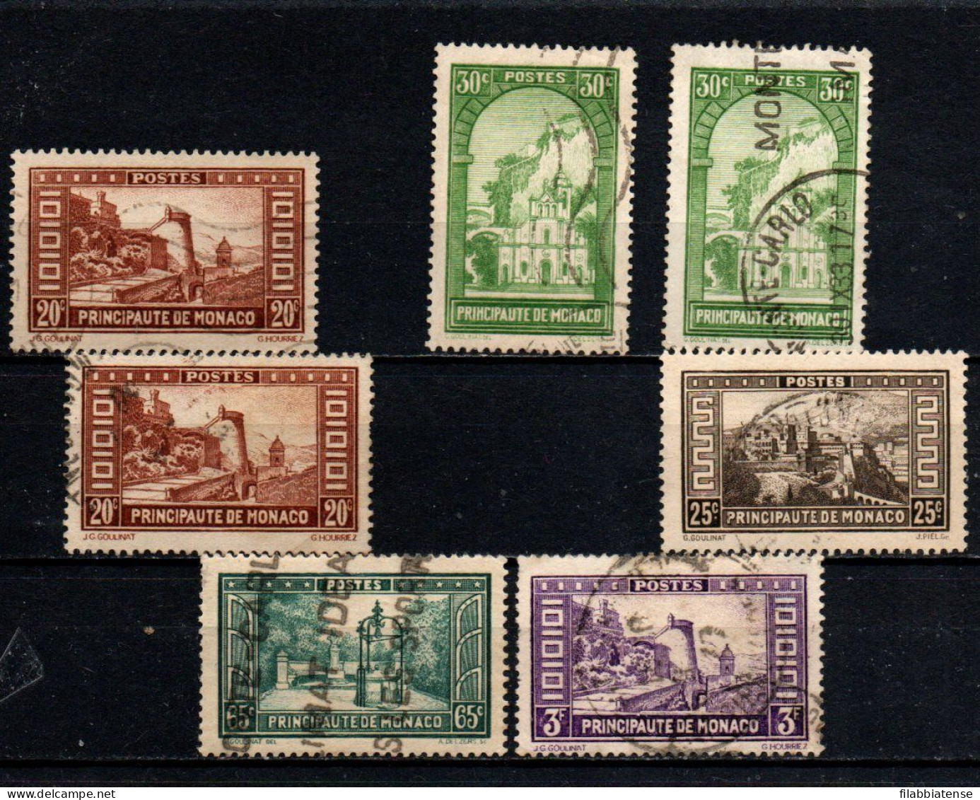 1933 - Monaco 120 X 2 + 122 X 2 + 121 + 124 + 130 Turistica         ---- - Usati