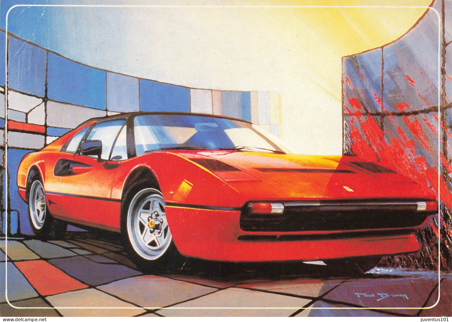 CPSM Ferrari 208 Turbo-Bracq-Timbre   L2731 - Collections & Lots