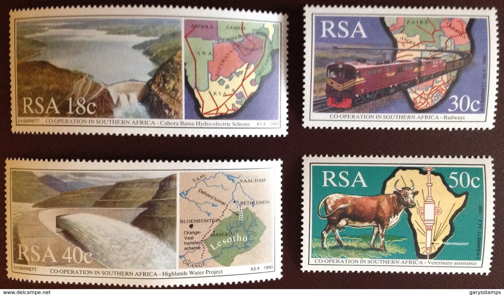 South Africa 1990 Cooperation Animals MNH - Unused Stamps