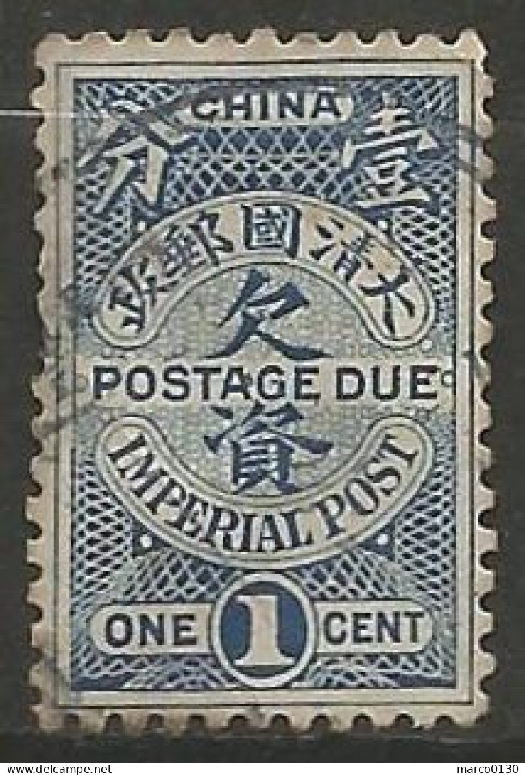 CHINE / TAXE N° 7 + N° 8 + N° 9 + N° 11 OBLITERE  - Used Stamps