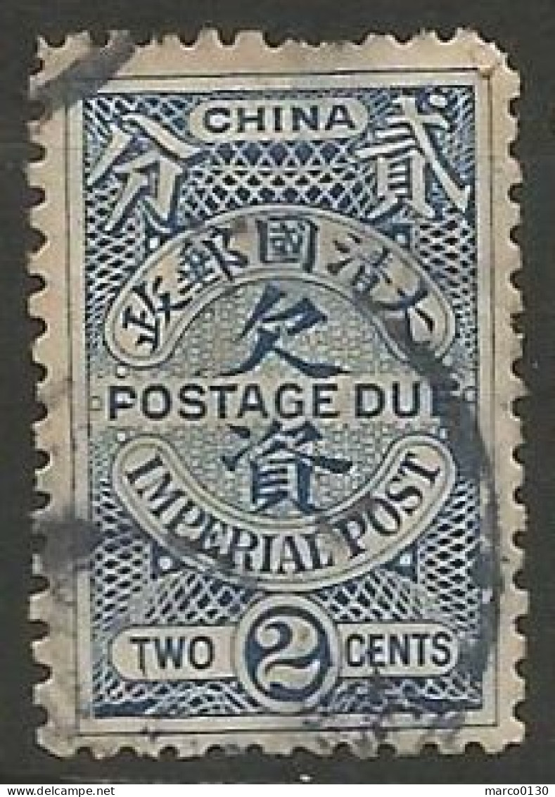 CHINE / TAXE N° 7 + N° 8 + N° 9 + N° 11 OBLITERE  - Used Stamps