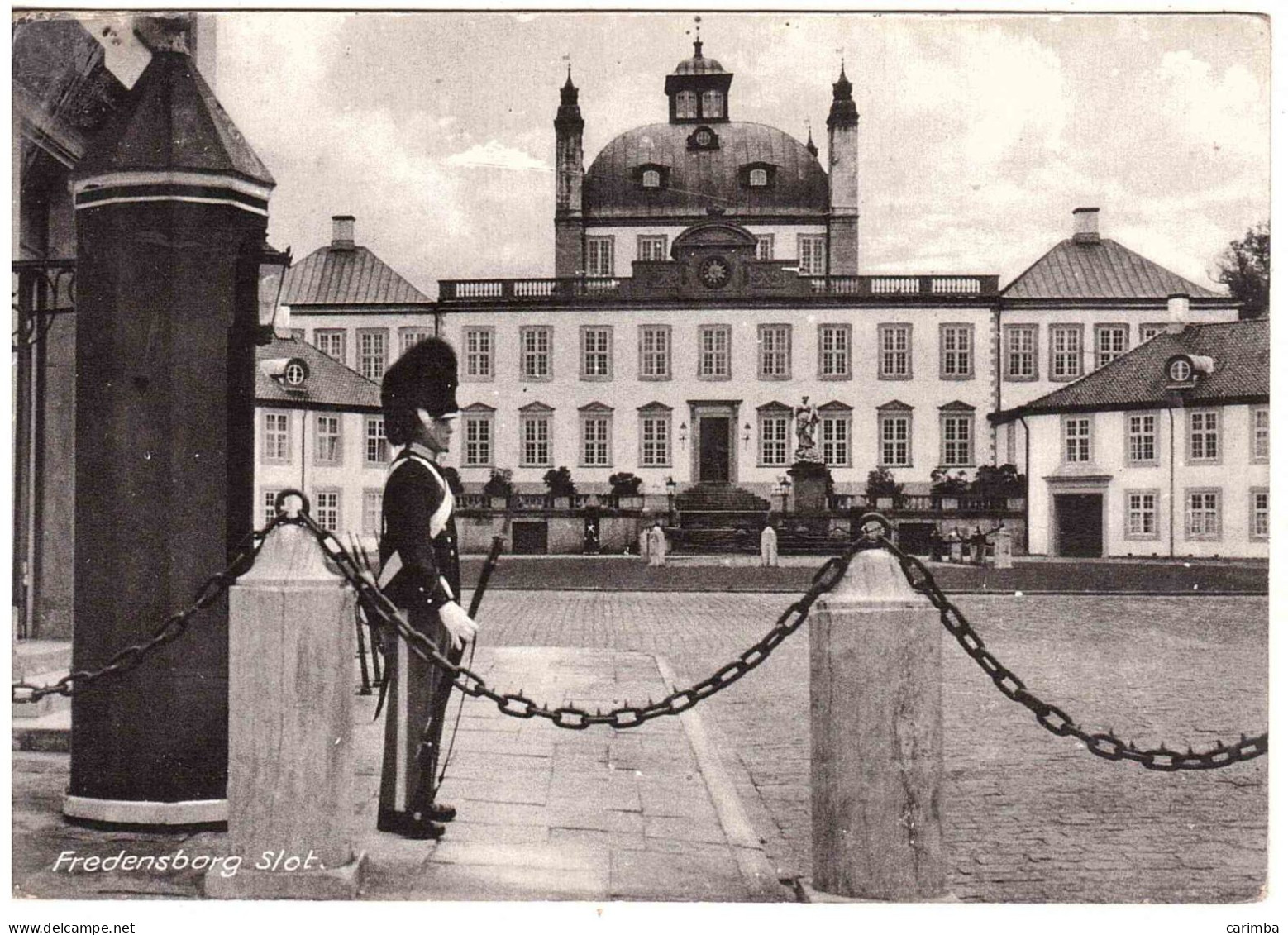 CARTOLINA PER ITALIA FREDENSBORG CASTLE CON ANNULLO TARGHETTA - Cartas & Documentos