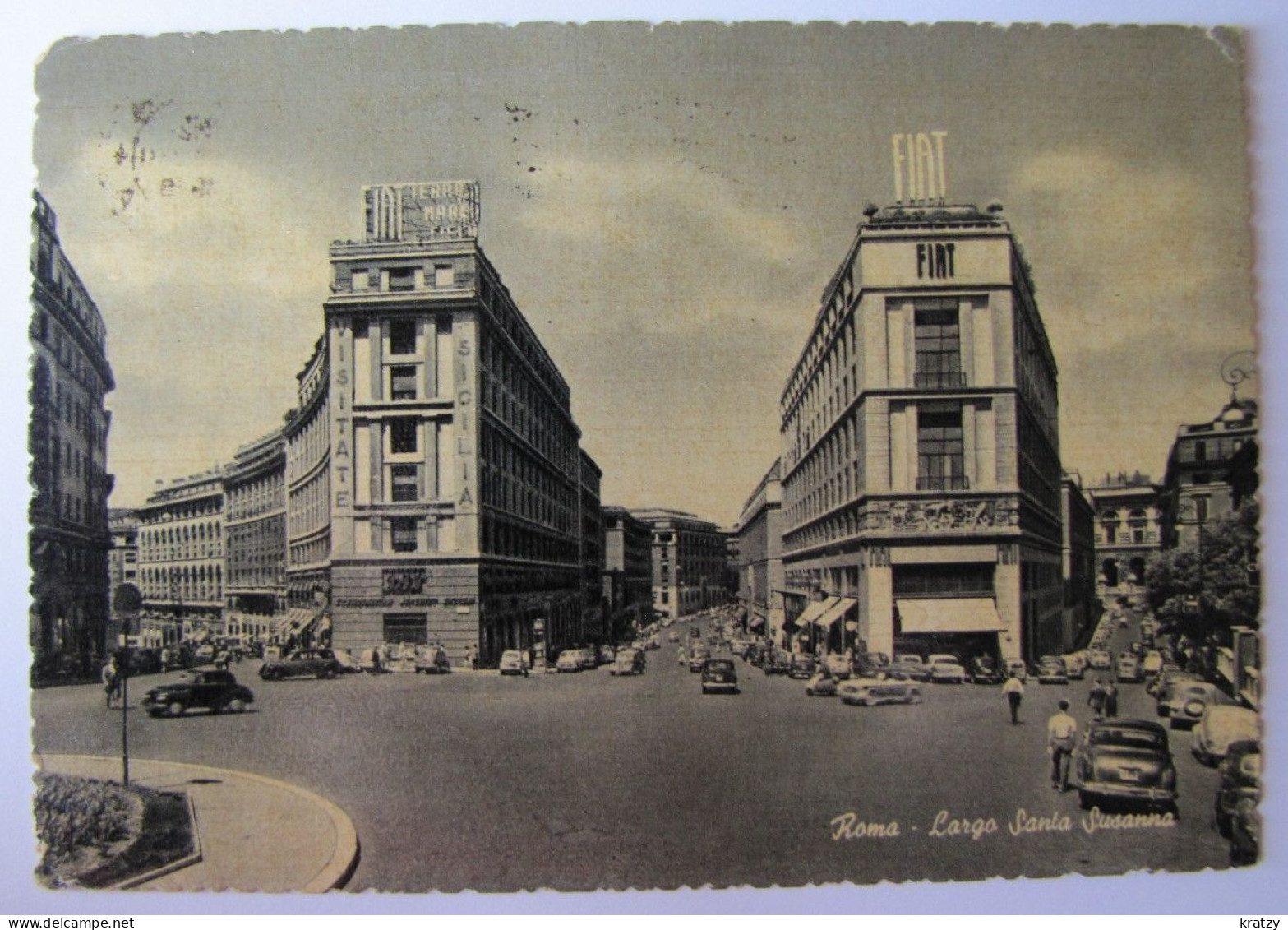 ITALIE - LAZIO - ROMA - Largo Santa Susanna - Plaatsen & Squares