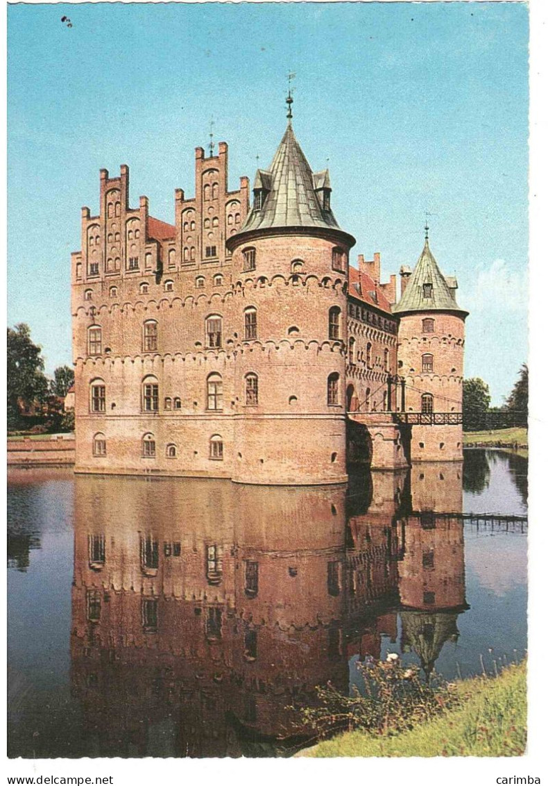 CARTOLINA PER ITALIA EGESKOV CASTLE CON ANNULLO TARGHETTA - Cartas & Documentos