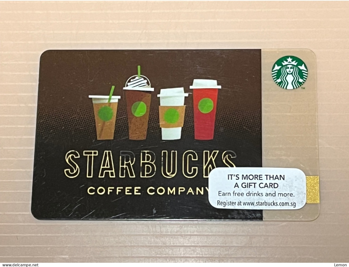 Singapore STARBUCKS Coffee Gift Card, Set Of 1 Used Card - Singapur