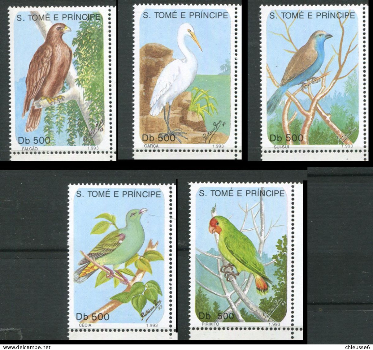 St Thomas Et Prince ** N° 1157 à 1161 - Oiseaux - São Tomé Und Príncipe