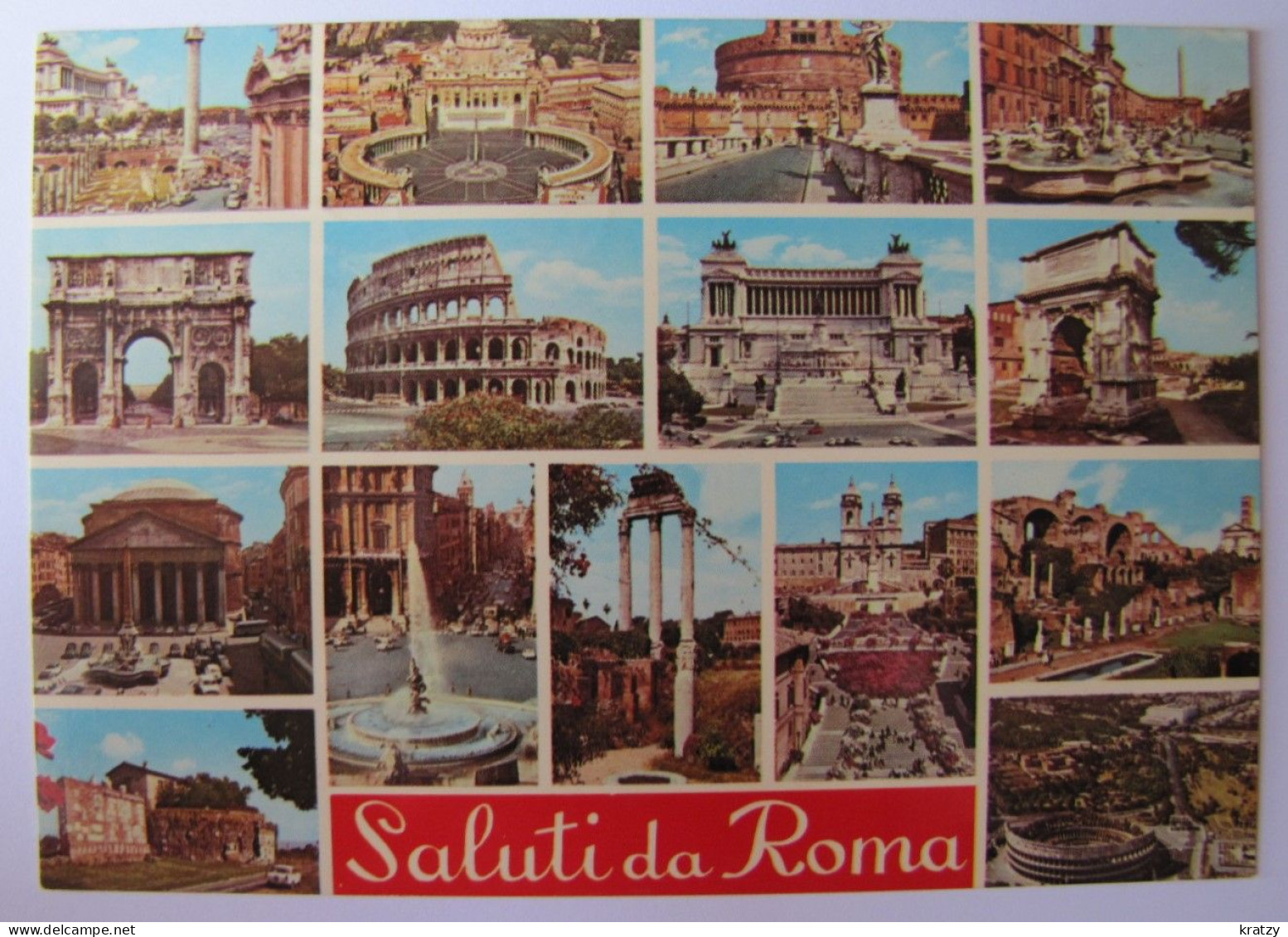 ITALIE - LAZIO - ROMA - Vues - Mehransichten, Panoramakarten