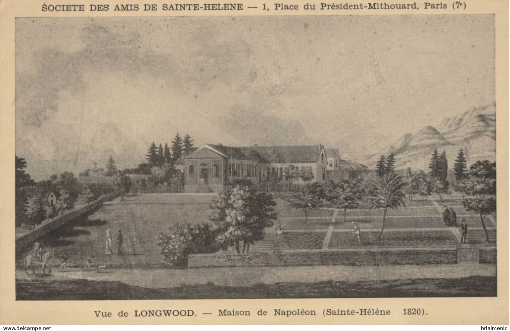SAINTE HELENE  Vue De Longwood ( Maison De Napoléon ) 1820 - Saint Helena Island
