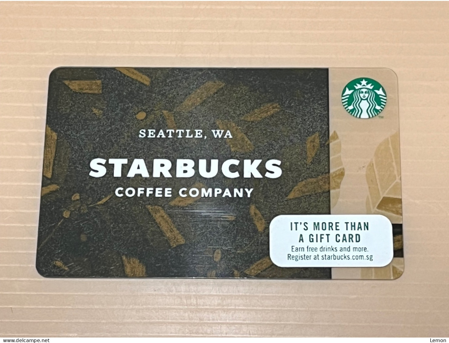 Singapore STARBUCKS Coffee Gift Card, Set Of 1 Used Card - Singapore