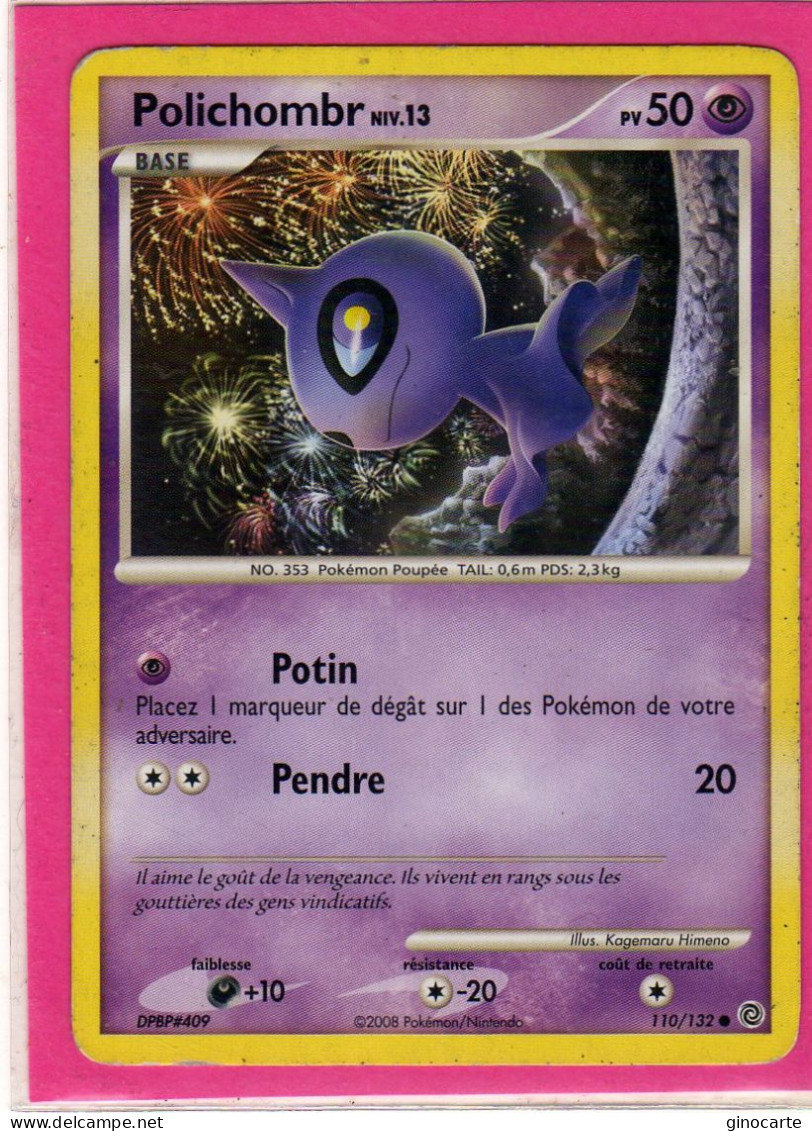 Carte Pokemon 2008 Diamant Et Perle Merveilles Secretes 110/132 Polichombr 50pv Occasion - Diamant & Perle