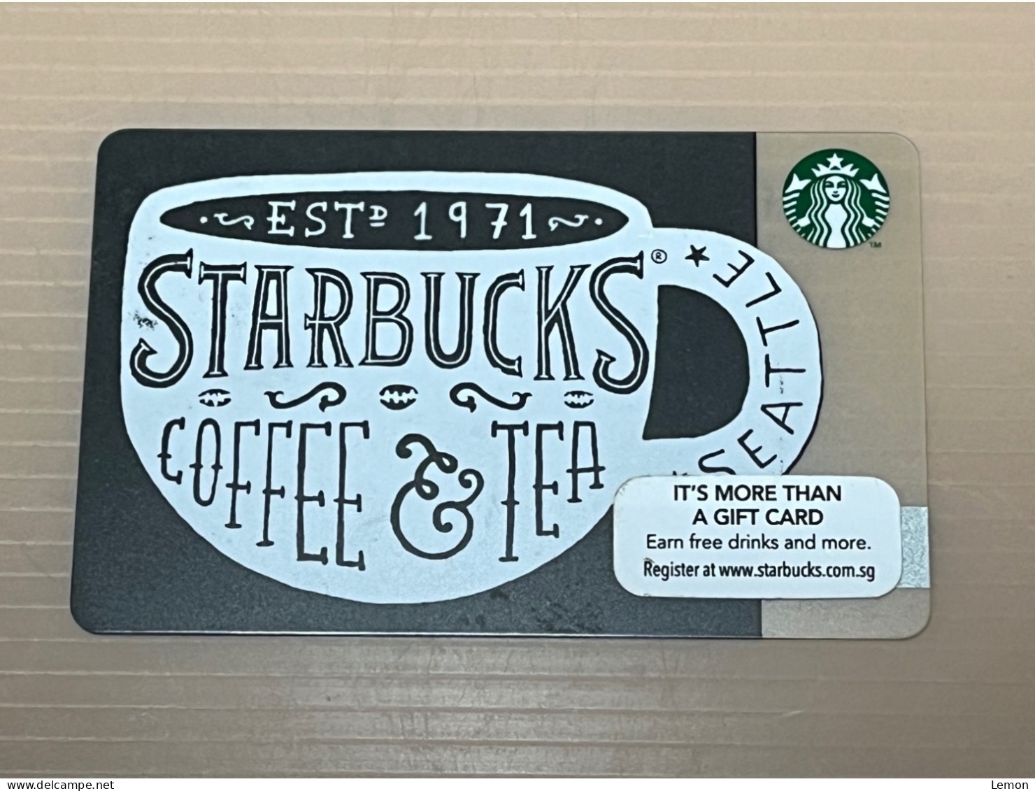 Singapore STARBUCKS Coffee Gift Card, Set Of 1 Used Card - Singapour