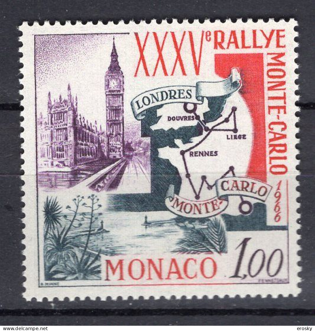 Q5482 - MONACO Yv N°689 **Rallie - Unused Stamps