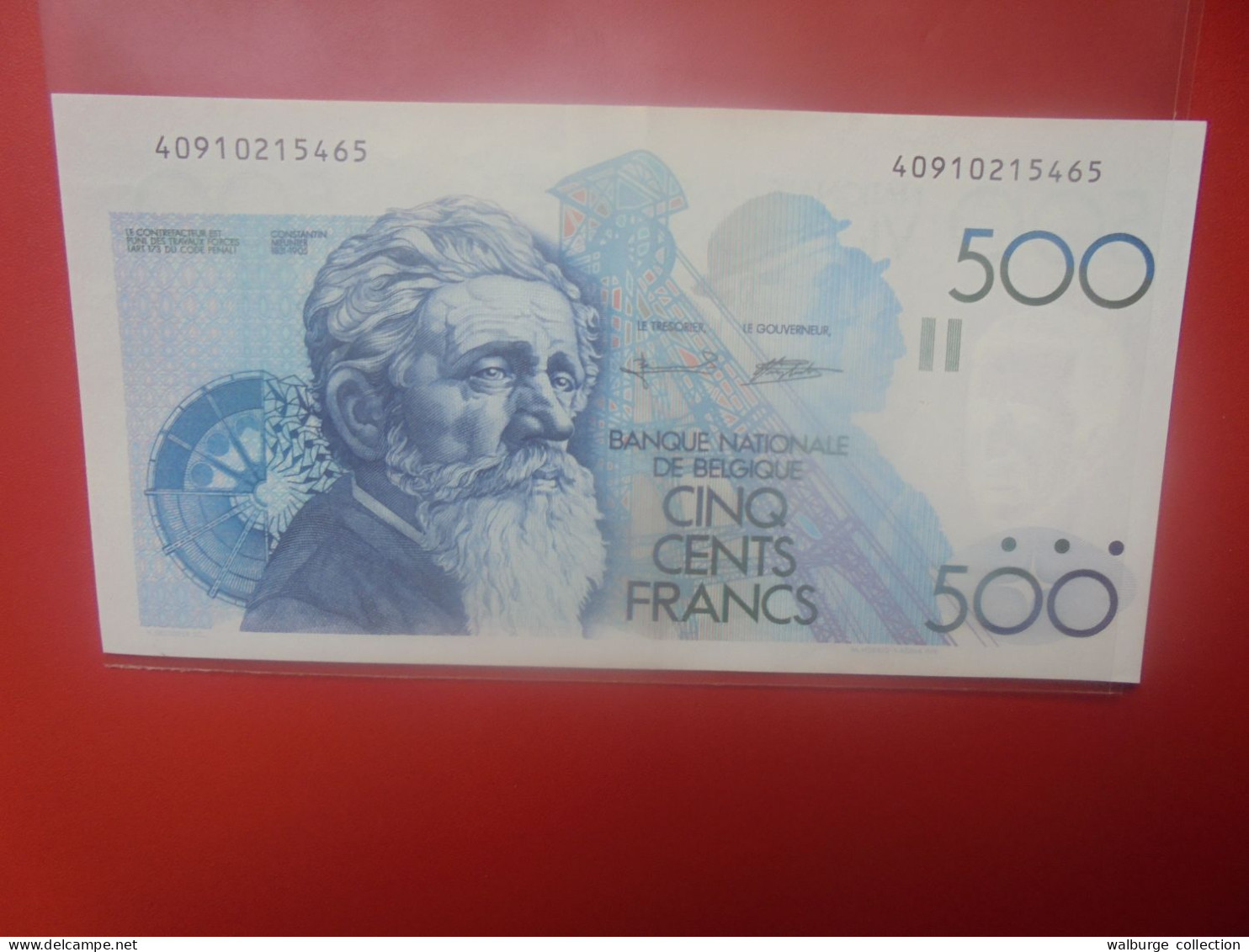 BELGIQUE 500 Francs 1982-1998 Circuler (B.33) - 500 Francos