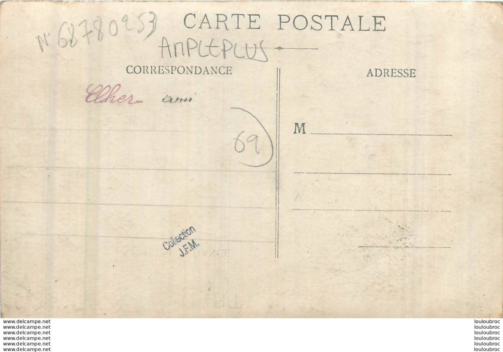 AMPLEPUIS CARTE PHOTO PENSIONNAT - Amplepuis