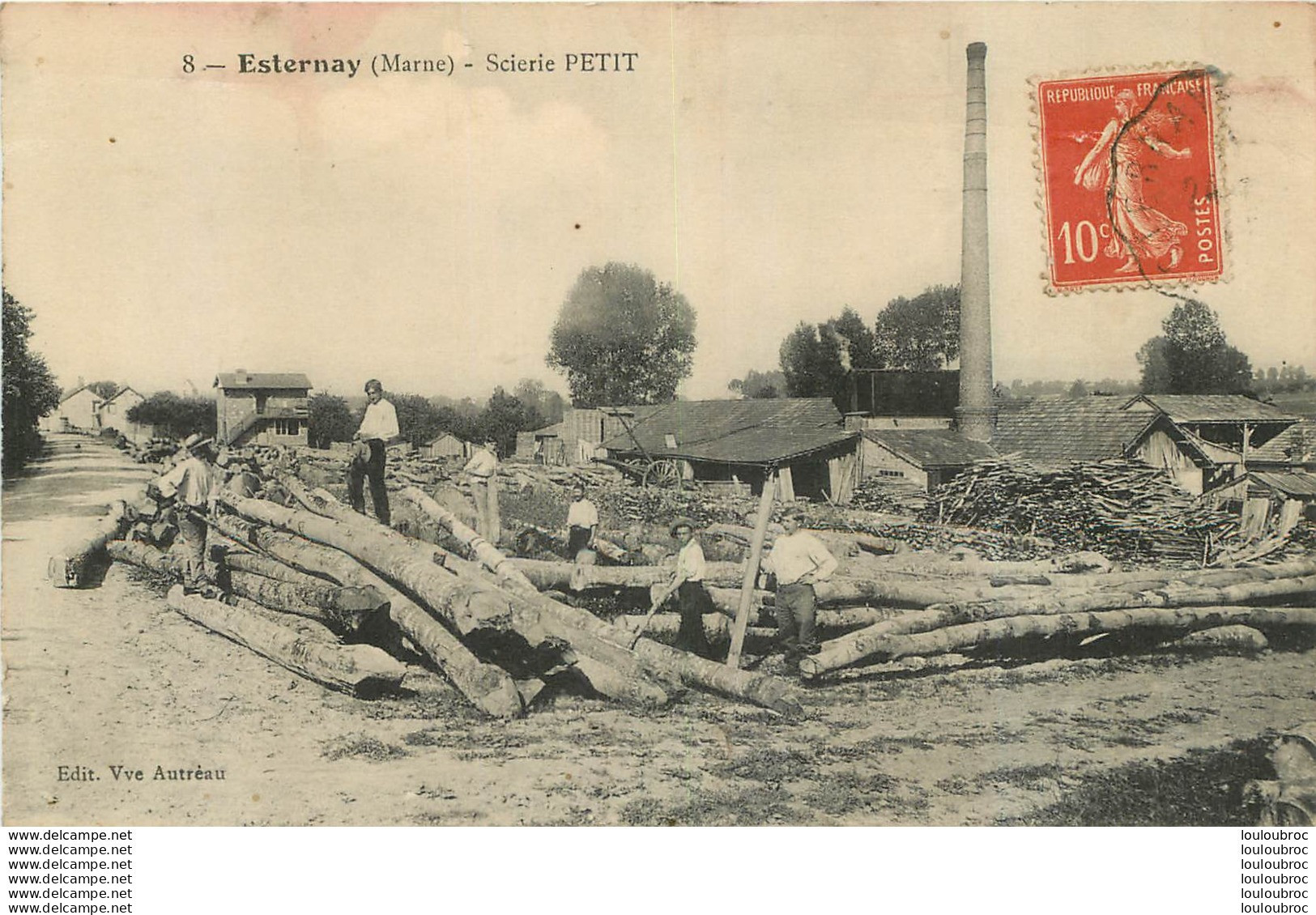 ESTERNAY SCIERIE PETIT EDITION VVE AUTREAU - Esternay