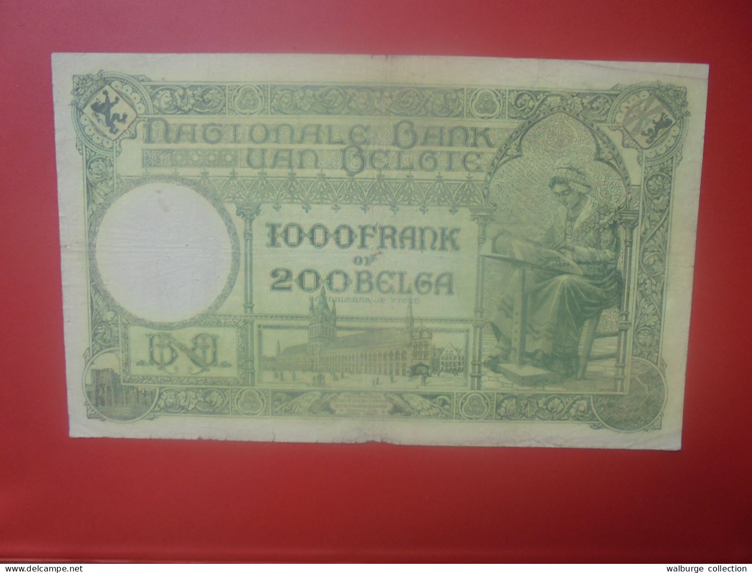 BELGIQUE 1000 FRANCS 1928 Circuler COTES:20-40-100 EURO (B.33) - 1000 Francos & 1000 Francos-200 Belgas