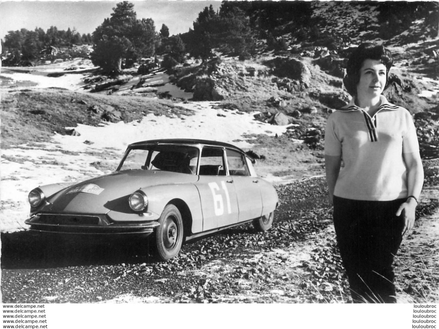 CLAUDINE VANSON BOUCHET SUR DS19 CHAMPIONNE DE FRANCE DES RALLYES 1960 ET 1961 - Rallye