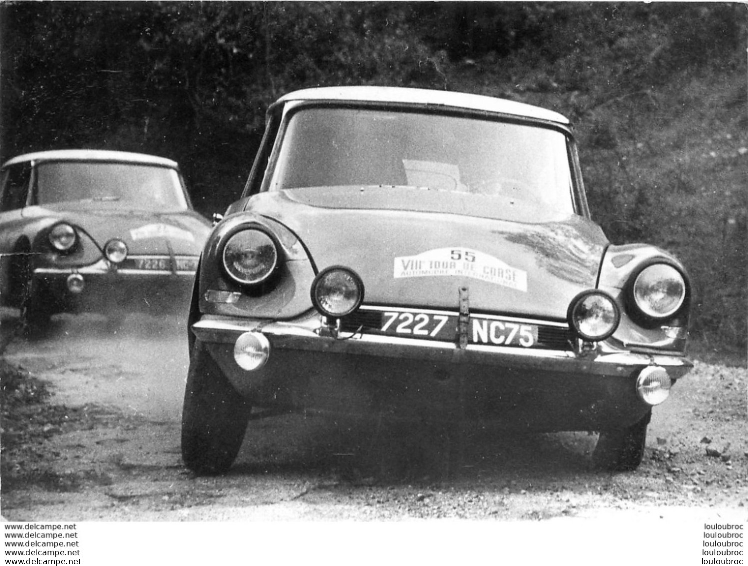 CLAUDINE BOUCHET SUR DS19  SAISON 1963  TOUR DE CORSE - Rally's