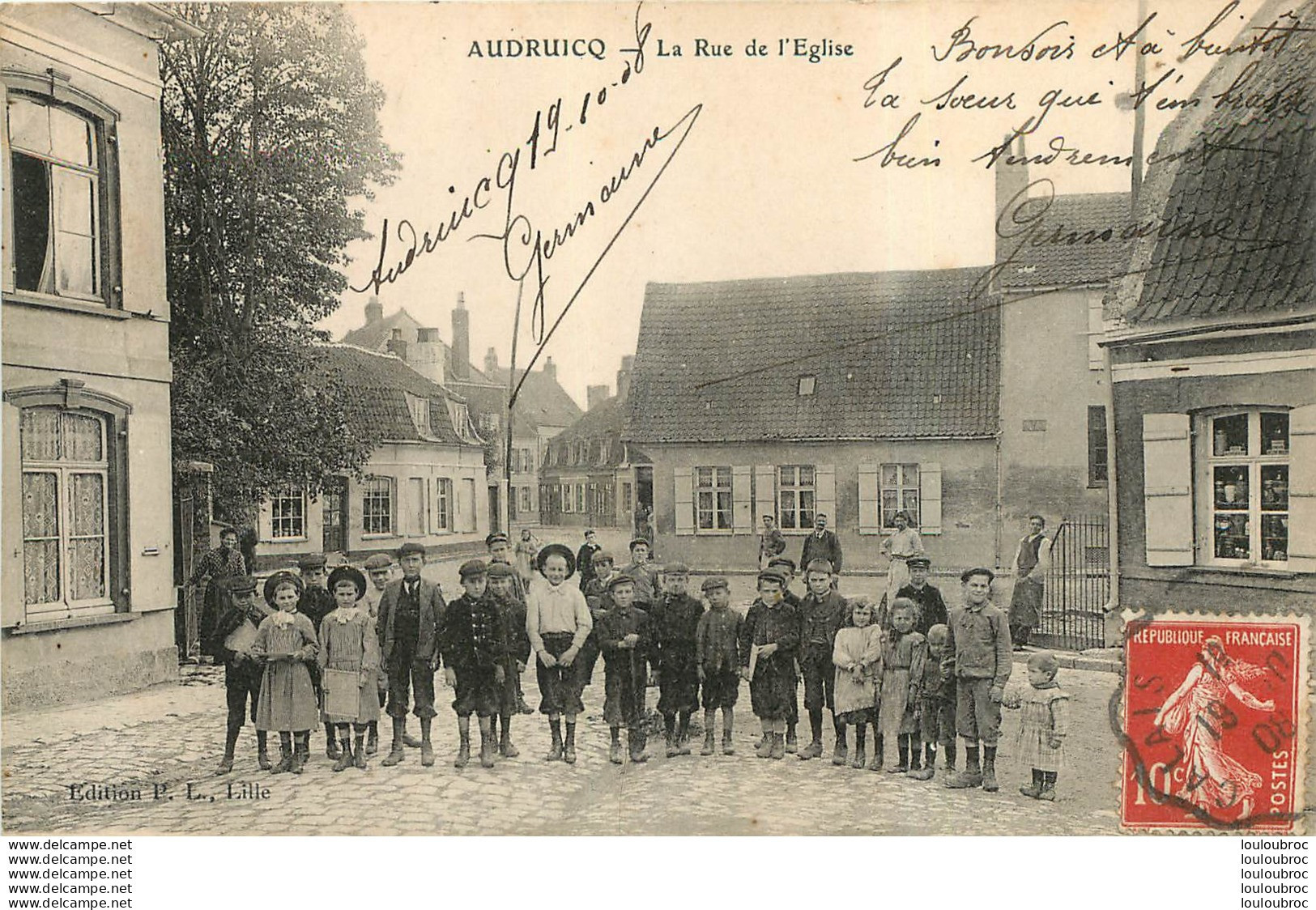 AUDRUICQ LA RUE DE L'EGLISE - Audruicq