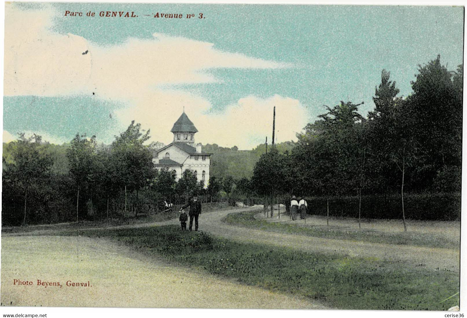 Parc De Genval Avenue N° 3 Colorée Et Circulée En 1913 - Rixensart