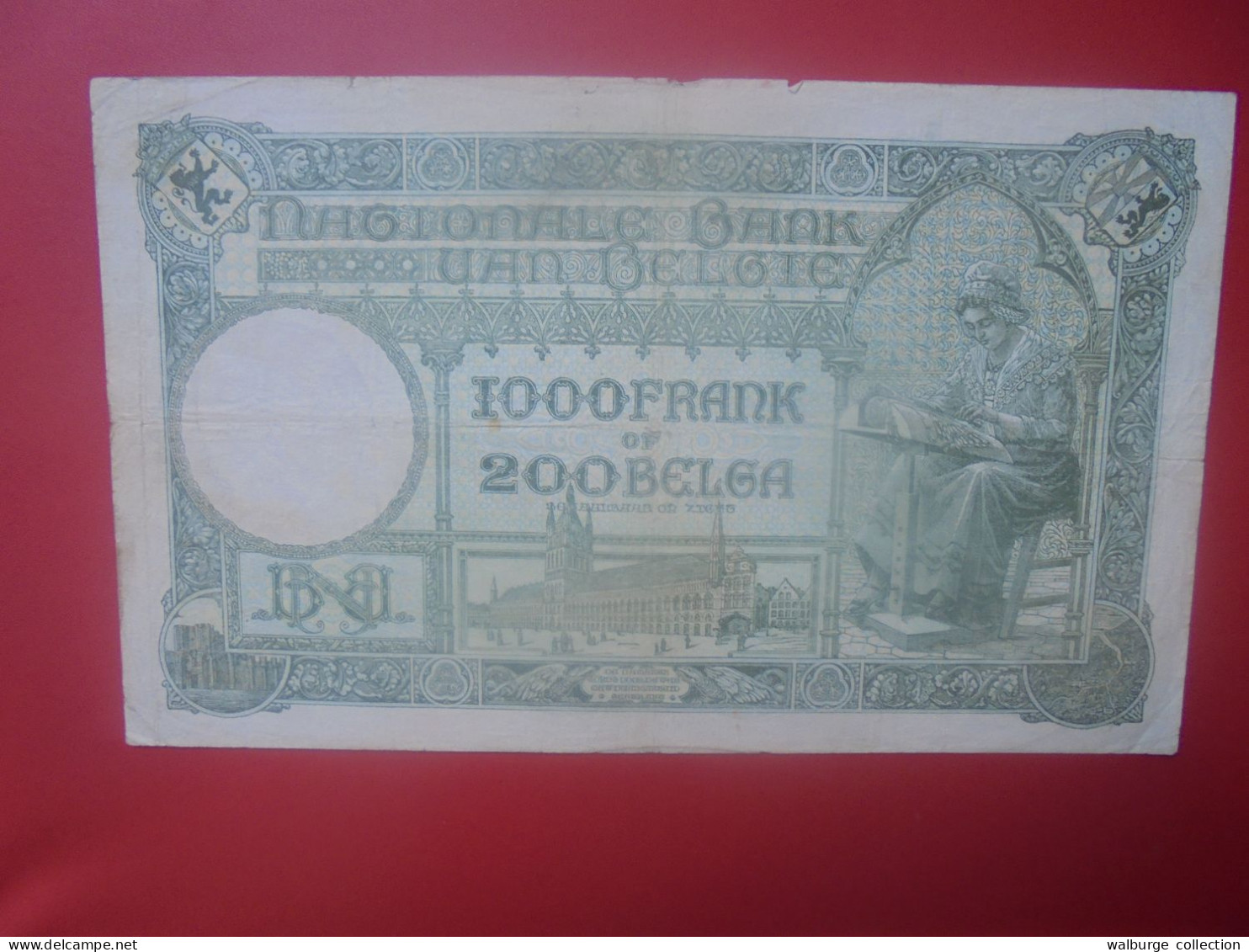 BELGIQUE 1000 FRANCS 1932 Circuler COTES:20-40-100 EURO (B.33) - 1000 Francs & 1000 Francs-200 Belgas