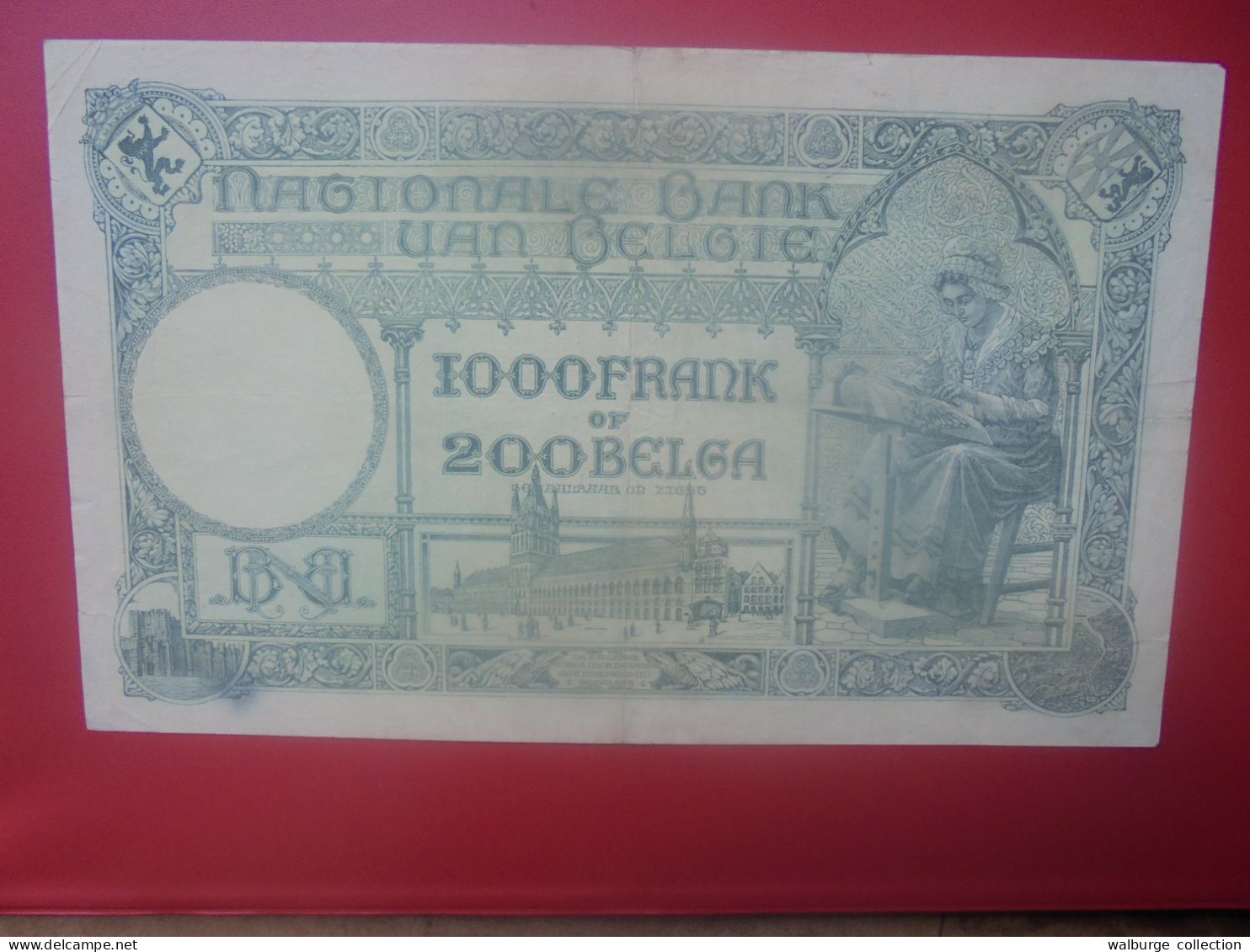 BELGIQUE 1000 FRANCS 1934 Circuler COTES:20-40-100 EURO (B.33) - 1000 Frank & 1000 Frank-200 Belgas