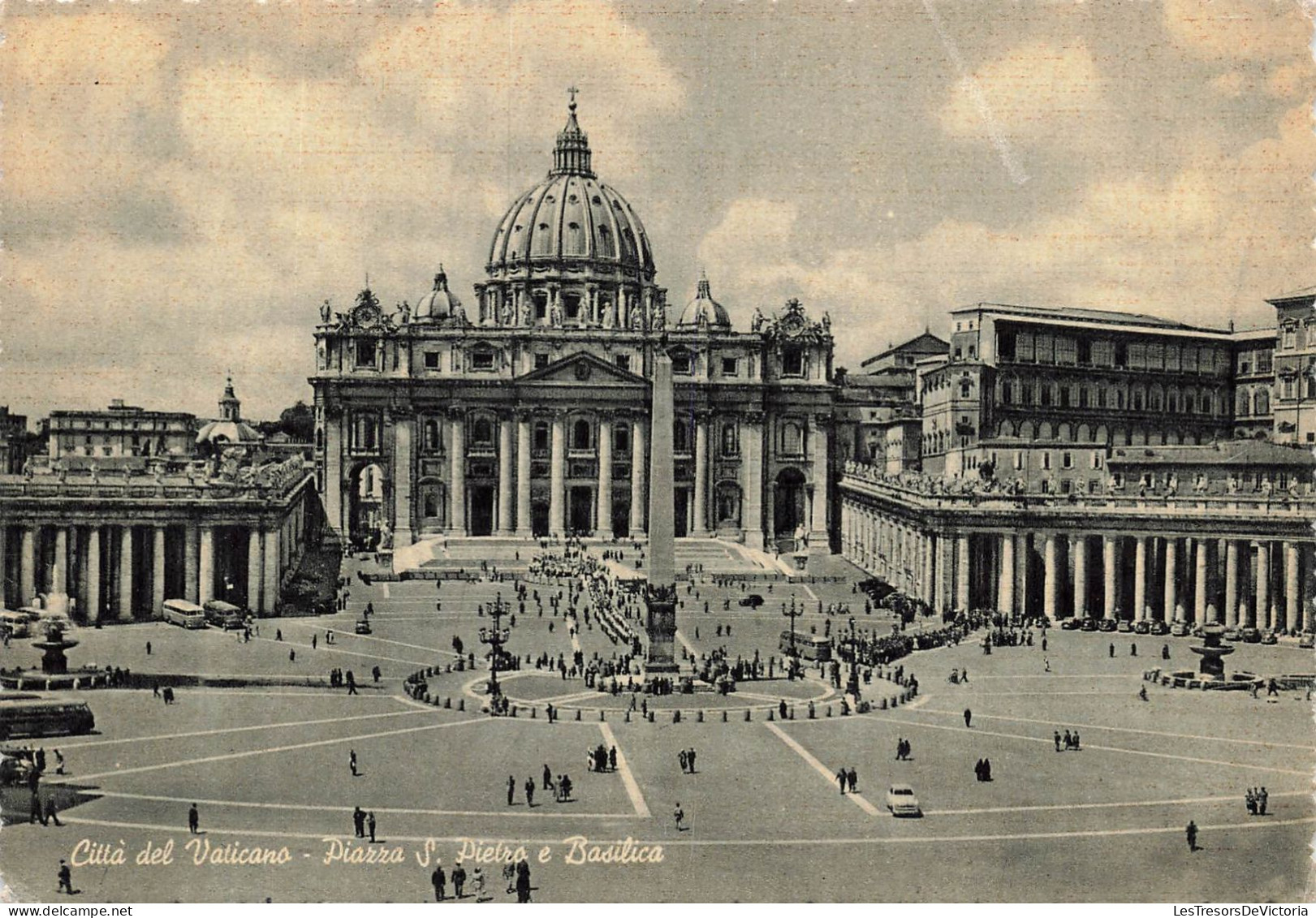 ITALIE - Città Del Vaticano - Piazza S.Pietro E Basilica - Animé - Carte Postale Ancienne - San Pietro