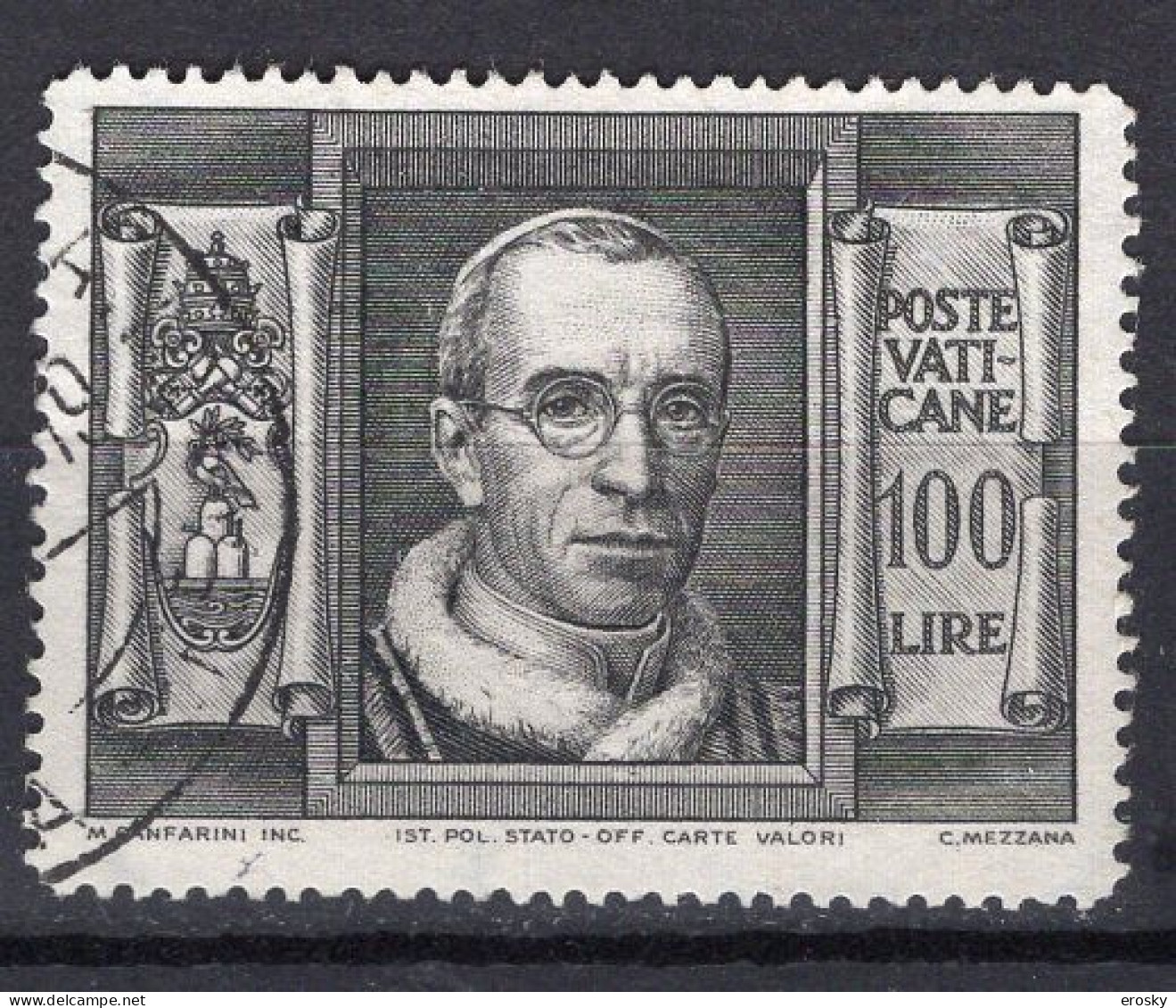 Z1575 - VATICANO SASSONE N°131 - VATICAN Yv N°149 - Usados