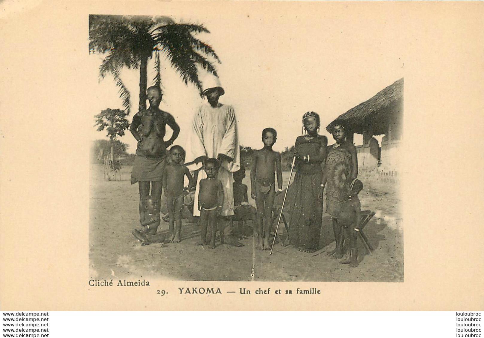 YAKOMA UN CHEF ET SA FAMILLE  CLICHE  ALMEIDA - French Congo