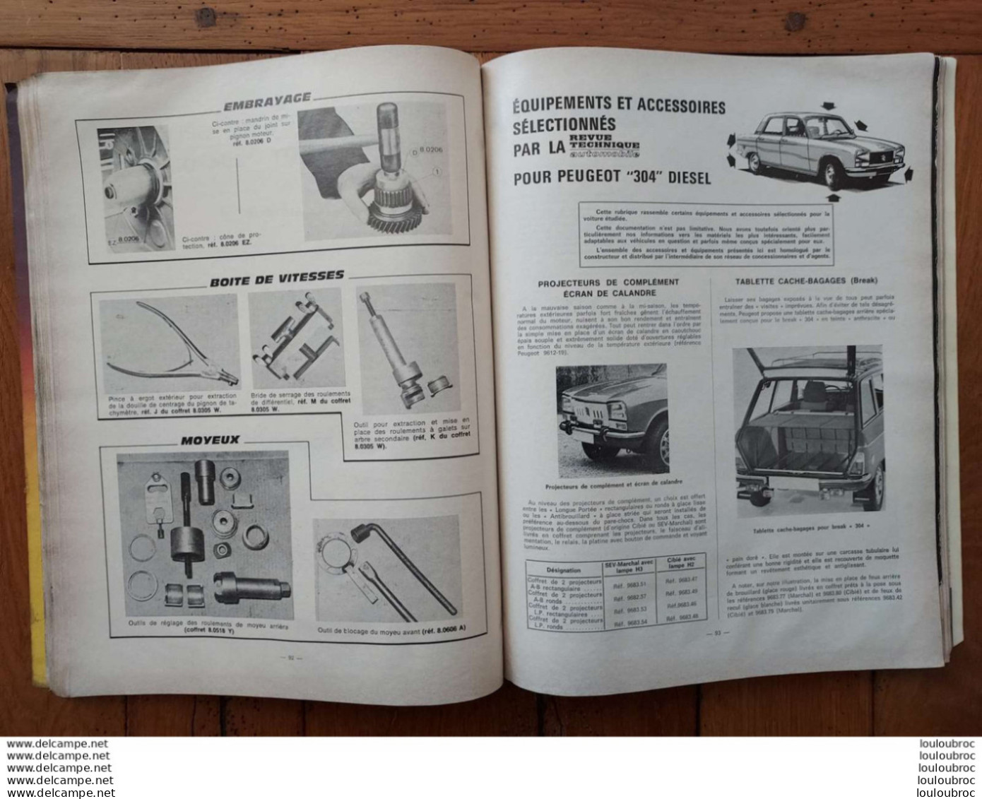 RTA REVUE TECHNIQUE AUTOMOBILE BRITISH LEYLAND ET PEUGEOT 304 REVUE DE 178 PAGES  1978 - Auto