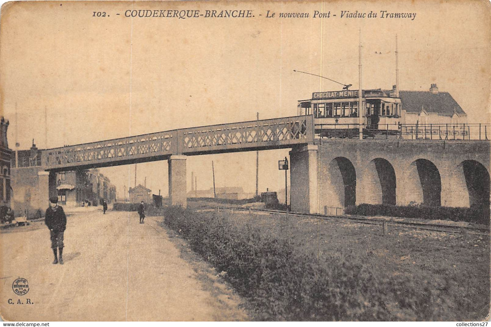 59-COUDEKERQUE-BRANCHE- LE NOUVEAU PONT- VIADUC DU TRAMWAY - Coudekerque Branche