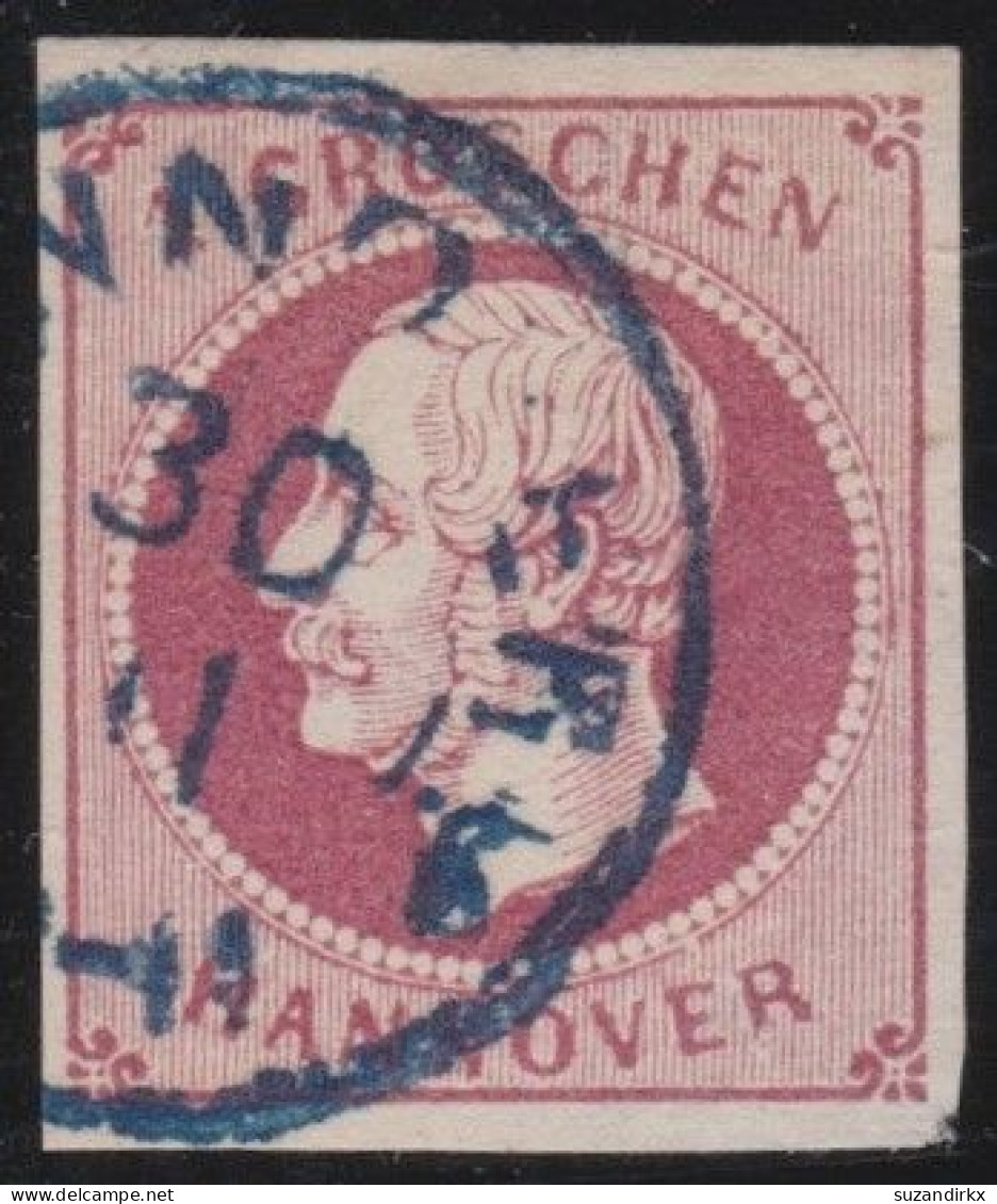 Hannover    -     Michel   . 14  (2 Scans)    -  Papier Auf Gummi  -    O        -  Gestempelt - Hanover