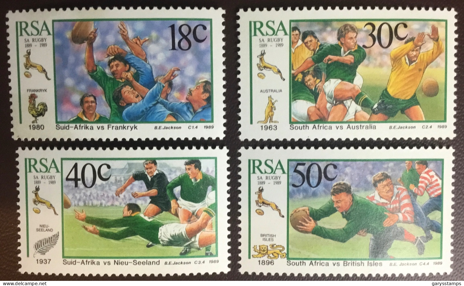 South Africa 1989 Rugby Centenary MNH - Neufs