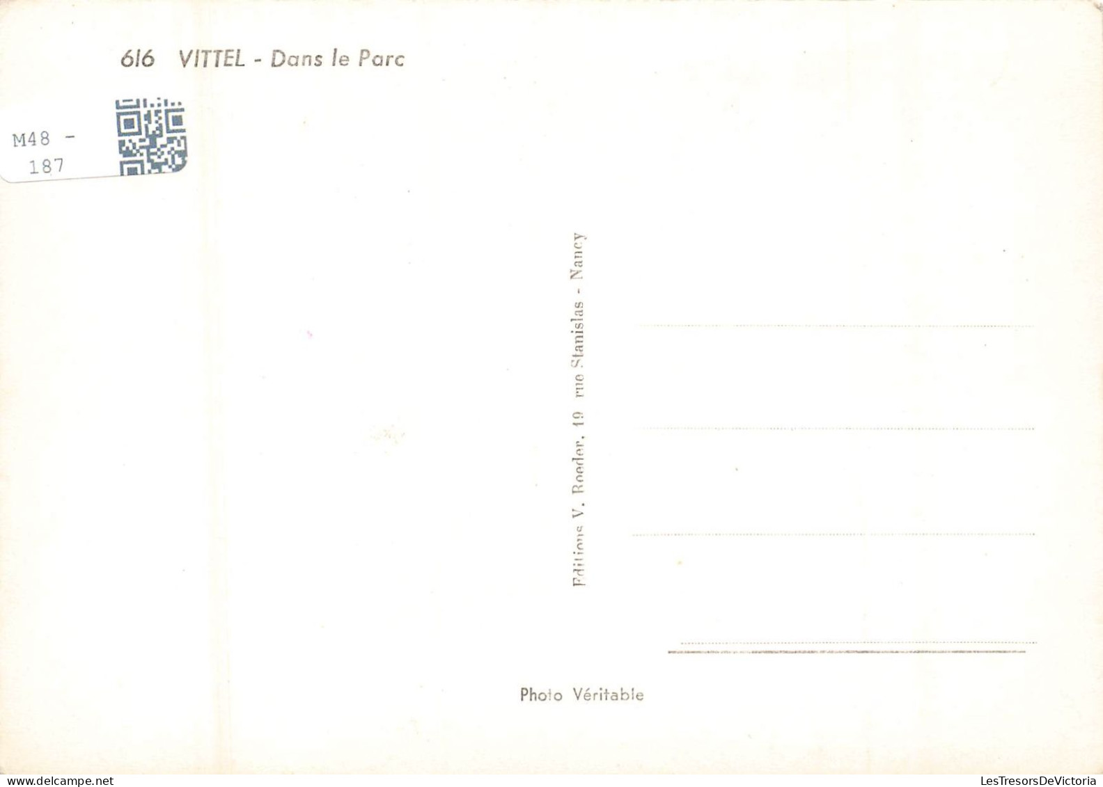 FRANCE - Vittel - Dans Le Parc - Colorisé - Carte Postale - Vittel
