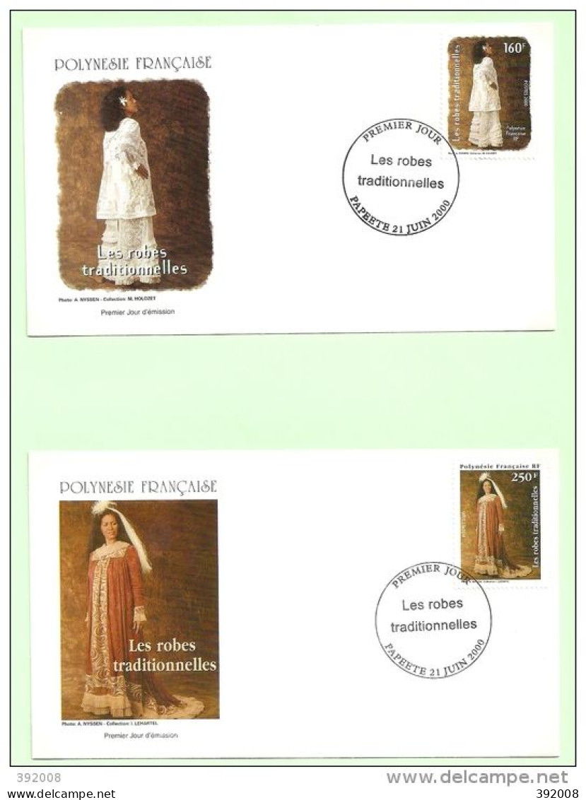 2000 - 619 à 622 - Les Robes Traditionnelles - 5 - FDC