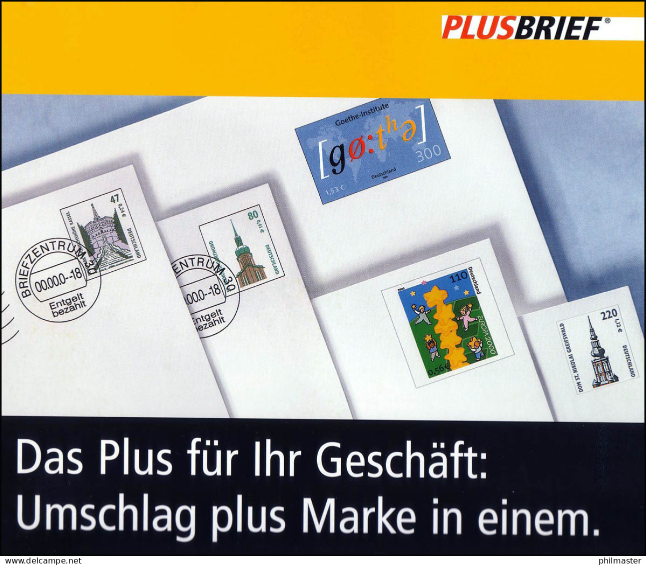 Mappe PLUSBRIEF (6 Stück): Das Plus Für Ihr Geschäft, April 2001 - Briefomslagen - Ongebruikt