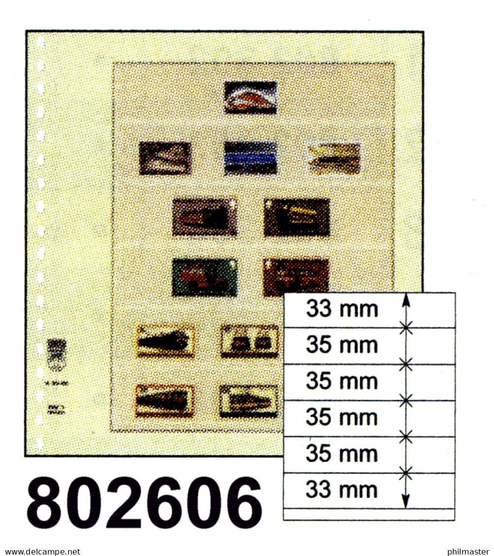 LINDNER-T-Blanko-Blätter Nr. 802 606 - 10er-Packung - Vierges