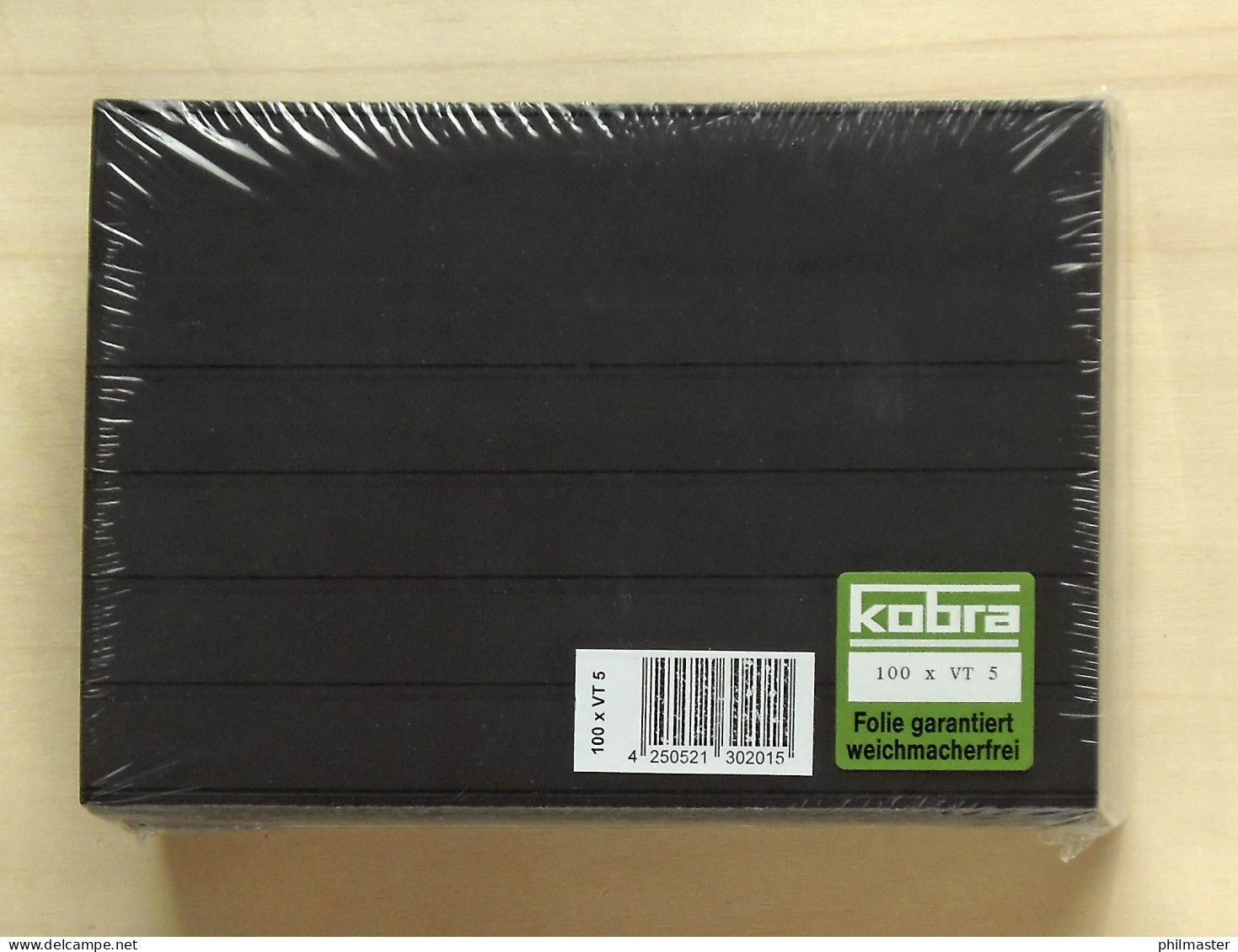 KOBRA Einsteckkarten DIN A5 (VT5), 5 Streifen + FSB, 100 Stück - Autres & Non Classés