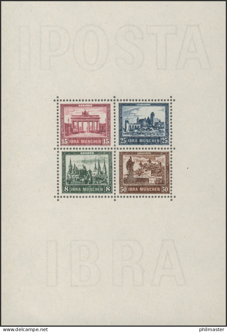 Sonderdruck Block IPOSTA IBRA 1930 FAKSIMILE 1979 - Private & Local Mails