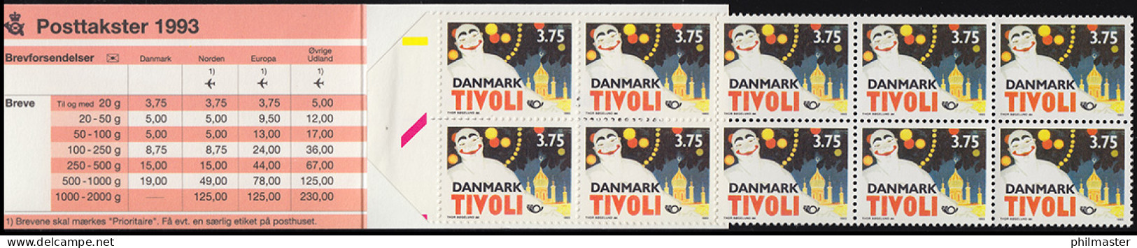 Dänemark Markenheftchen 1054 NORDEN - Touristische Attraktionen, ** Postfrisch - Libretti