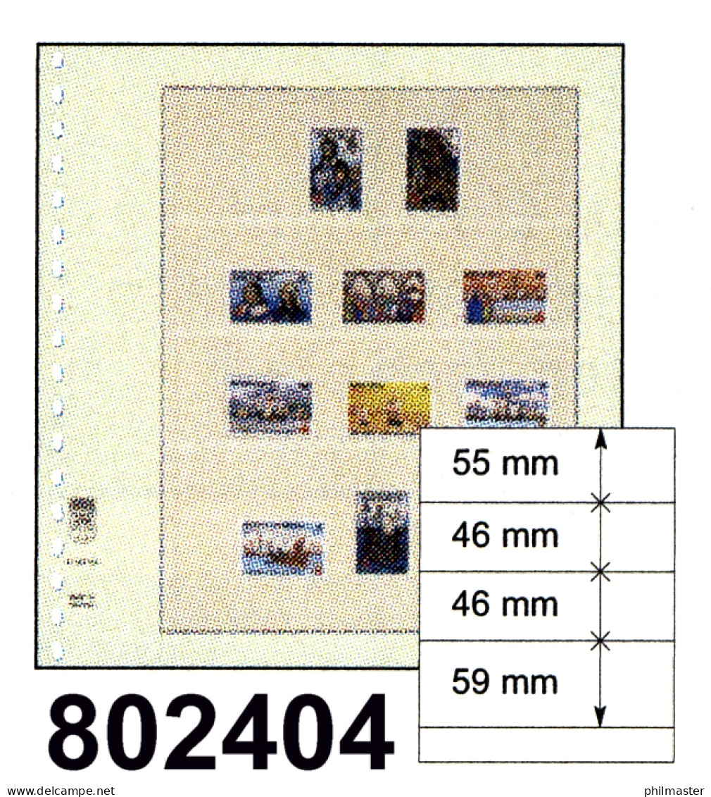 LINDNER-T-Blanko-Blätter Nr. 802 404 - 10er-Packung - Vierges