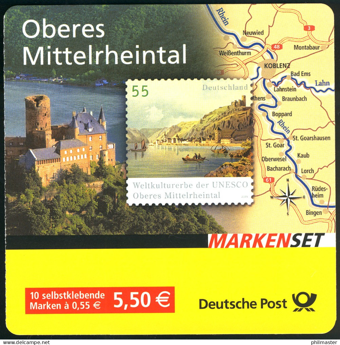 63a MH Mittelrheintal - Ortsname Braunbach, Postfrisch ** - 2001-2010